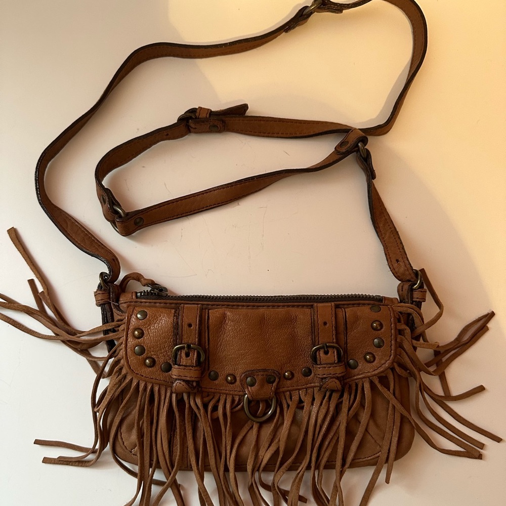 abaco paris Women’s bags with fringes Brown